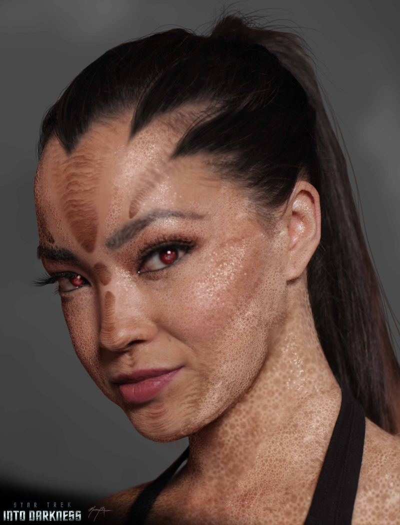 Illustration for article titled See the alien ladies who nearly joined Kirk's threesome in Star Trek 2